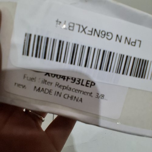 MECKPARTS REPLACEMENT FUEL FILTER - 3/8" - FOR GENIE BOOM LIFT S-60/S-40 - SILVER image 2