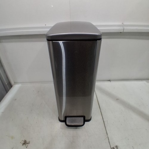 MODERN THIN STEP TRASH BIN - 15GAL - STAINLESS STEEL image 2