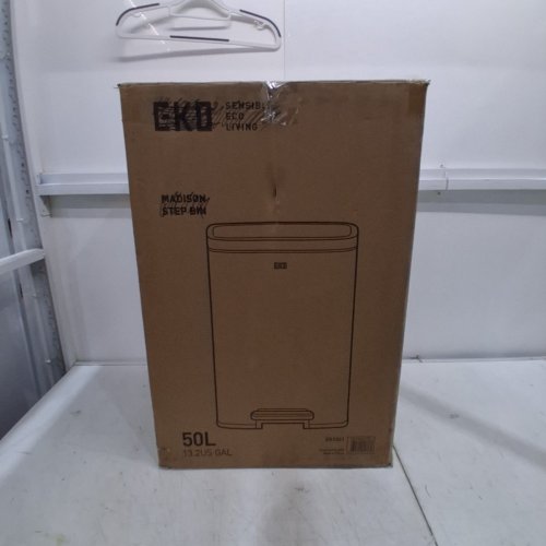 MODERN THIN STEP TRASH BIN - 15GAL - STAINLESS STEEL image 7