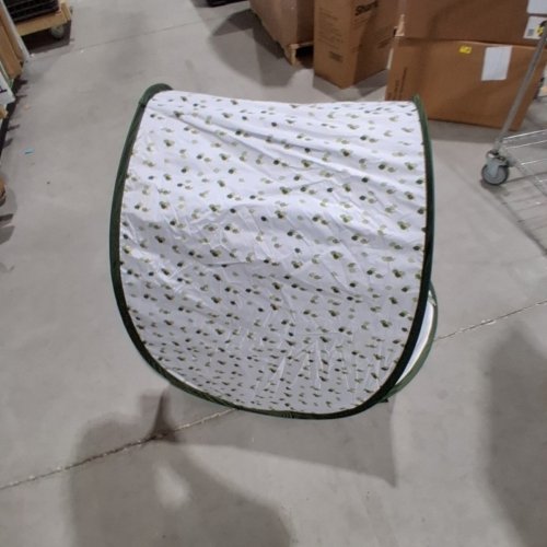 BABY MOOV COLLAPSIBLE FOLDABLE ANTI-UV TENT WITH VELCRO DOOR AND CARRY BAG - 36" X 39" - UPF 50+ - GREEN & WHITE image 3