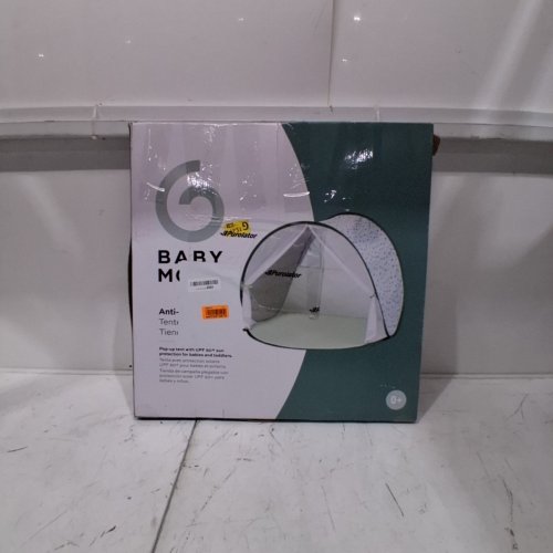 BABY MOOV COLLAPSIBLE FOLDABLE ANTI-UV TENT WITH VELCRO DOOR AND CARRY BAG - 36" X 39" - UPF 50+ - GREEN & WHITE image 5