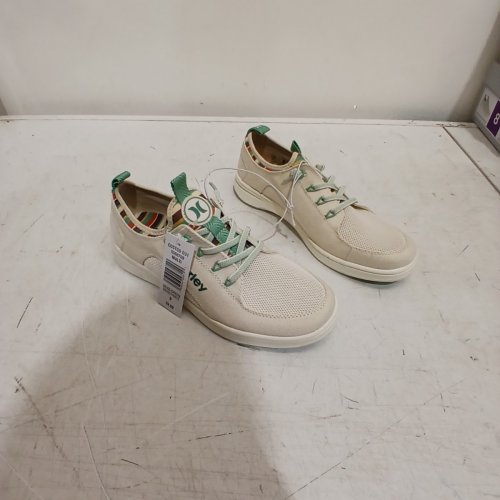 WOMEN'S HURLEY CASTAIC SNEAKER - SIZE 9 - BEIGE/GREEN (STYLE: 5566709) image 3