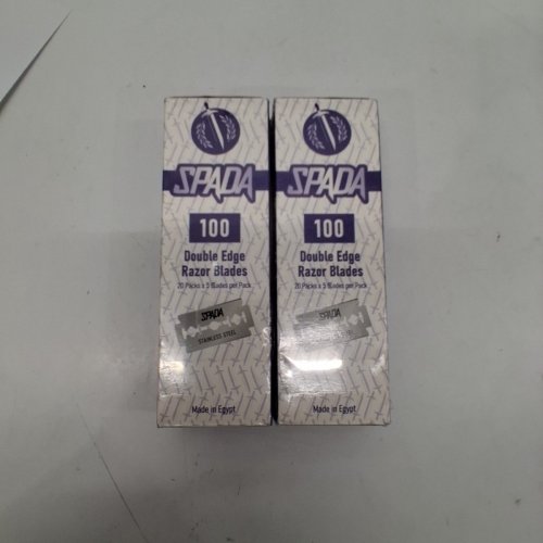 2 SPADA DOUBLE EDGE RAZOR BLADES - 100 BLADES PER BOX image 2