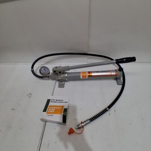 DABPRESS HYDRAULIC HAND PUMP WITH GAUGE - 12 TON CAPACITY - GREY image 2