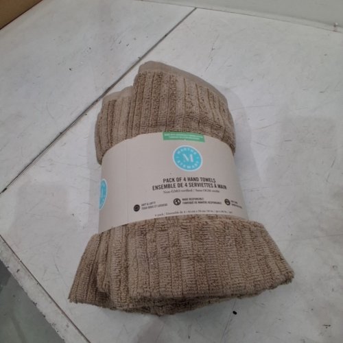 4PK MARTHA STEWART HAND TOWELS - TAN image 4