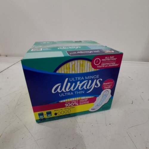 96PK ALWAYS ULTRA THIN RAPID DRY REGULAR PADS WITH WINGS image 3