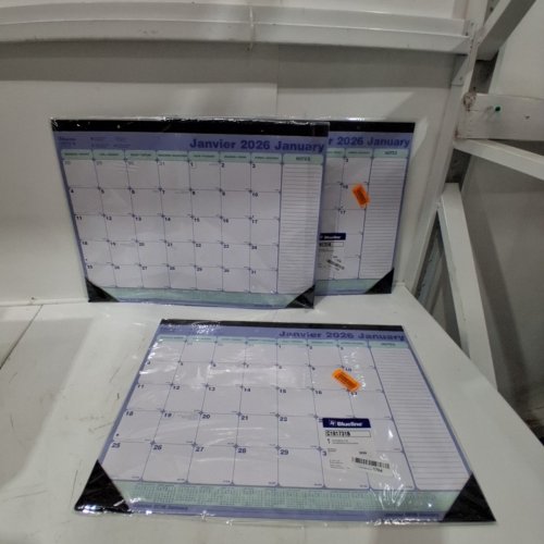 3 BLUELINE 2026 MONTHLY DESK PAD CALENDAR - 21.25" X 16" - PURPLE - (MODEL: C181731) image 2