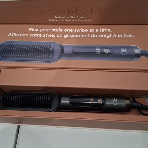 OLLA BELLA PROFESSIONAL HOT COMB - AC100-240 V 50/60HZ 30W - BLACK (MODEL: OB-HCB-BK) image 3