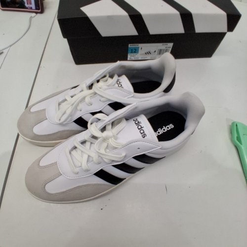 MEN'S ADIDAS BARREDA SNEAKERS - 12 - WHITE BLACK/GREY (STYLE: JI2306/2974610/1976667) image 3