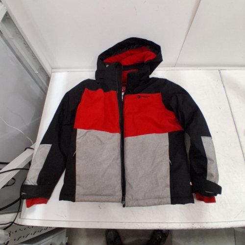 BOY'S STORMPACK SUNICE SNOWSUIT JACKET WITH HOOD - SIZE 12 - BLACK/GREY/RED (STYLE: 1809006) image 2