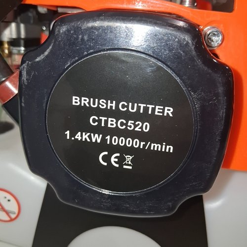 BRUSH CUTTER 2-STROKE GAS WEED EATER WACKER 52CC - ORANGE (MODEL: CTBC520) image 2