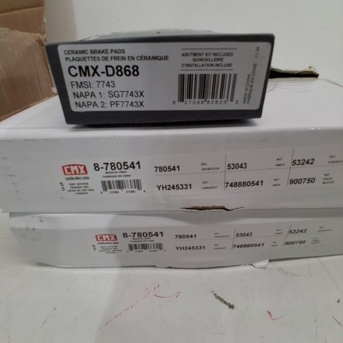 CMX DISC BRAKE ROTORS WITH SIM BREAK PADS FOR SELECTED MODELS (MODEL: 8-780541 / SIM-868) image 5