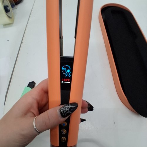 DYSON AIRSTRAIT WET TO DRY HAIR STRAIGHTENER - LIMITED EDITION APRICOT/ TOPAZ (MODEL: HT01) image 4