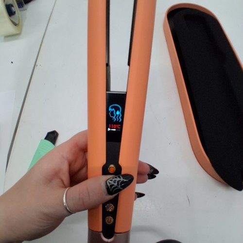DYSON AIRSTRAIT WET TO DRY HAIR STRAIGHTENER - LIMITED EDITION APRICOT/ TOPAZ (MODEL: HT01) image 5