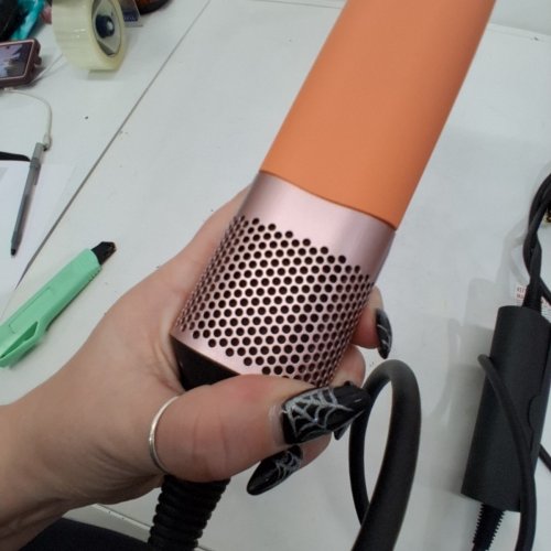 DYSON AIRSTRAIT WET TO DRY HAIR STRAIGHTENER - LIMITED EDITION APRICOT/ TOPAZ (MODEL: HT01) image 8