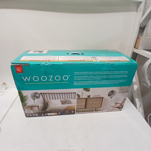 WOOZOO BY IRIS 360°PEDESTAL FAN WITH REMOTE- WHITE/GREY (MODEL: STF-360DC) image 5