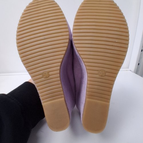 WEDGE PLATFORM PUMPS - SIZE 6 - PURPLE image 3