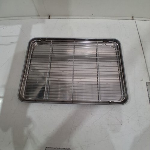 2PC E-FAR BAKING SHEET WITH RACK SET - 19" X 13" - STAINLESS STEEL image 2