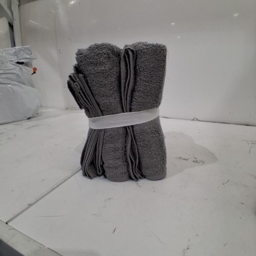 4PK MAINSTAYS TOWEL SET - 2 HAND TOWEL AND 2 BATH TOWELS - CHARCOAL (MODEL:50730874) image 3