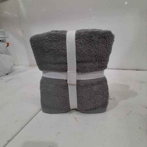 4PK MAINSTAYS TOWEL SET - 2 HAND TOWEL AND 2 BATH TOWELS - CHARCOAL (MODEL:50730874) image 4