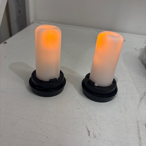2PK LED SOLAR TORCH LIGHTS - BLACK image 2