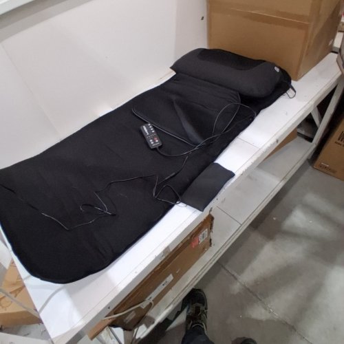 SNAILAX FULL BODY MASSAGE MAT & MOVABLE SHIATSU NECK MASSAGER PILLOW - 70" X 24" - GREY/BLACK (MODEL: SL-336) image 3