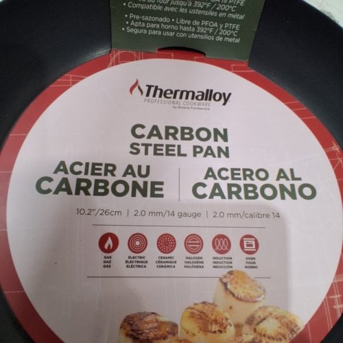 THERMALLOY CARBON STEEL PAN - 10.2" - BLACK (MODEL: 573740) image 3