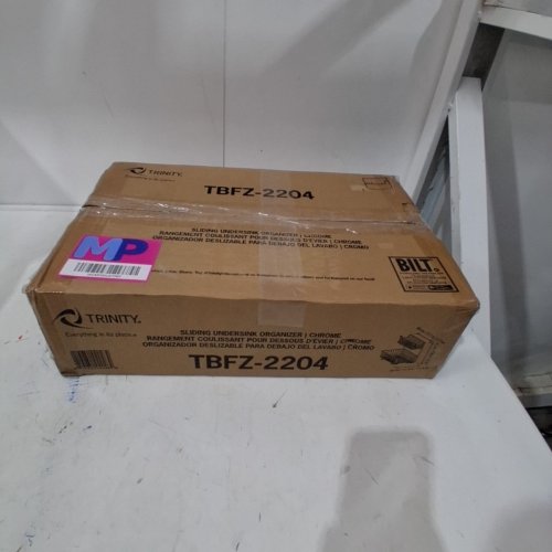 2-TIER SLIDING METAL UNDER SINK ORGANIZER - 17.7" X 16" X 11.4" - CHROME - (MODEL: TBFZ-2204) image 3