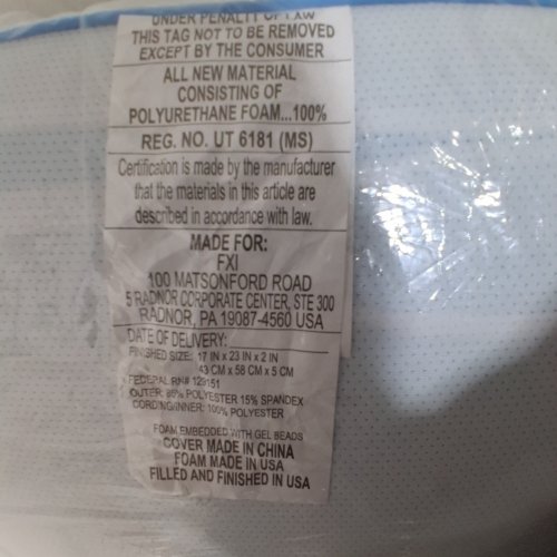 SLEEP INNOVATIONS COMFORT GEL FOAM MINI PILLOW - 17" X 23" X 2" - WHITE image 2