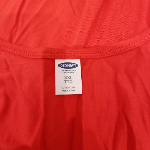 WOMEN'S OLD NAVY RIBBED LONG SUMMER DRESS - XXL - ORANGE image 3