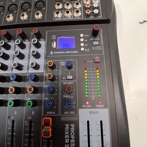KASCHUN PROFESSIONAL 6 CHANNEL AUDIO SOUND BOARD MIXER - BLACK (MODEL: CT-60S) image 2