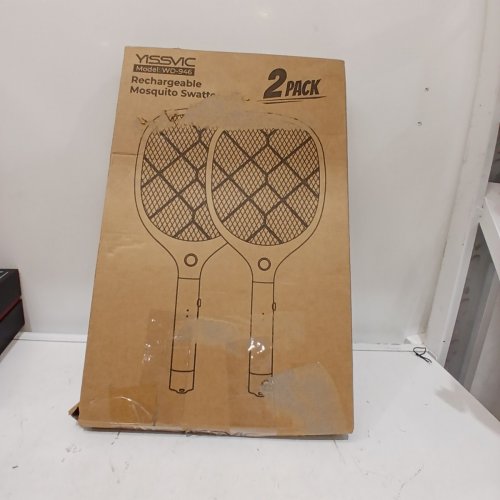2PK YISSVIC RECHARGEABLE MOSQUITO SWATTERS - BLACK (MODEL: WD-946) image 5