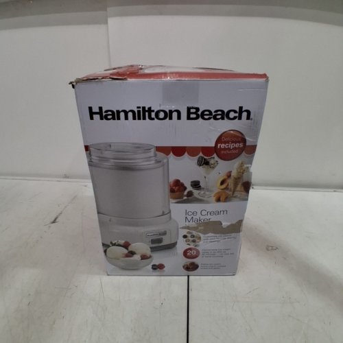 HAMILTON-BEACH ICE CREAM MAKER - 1.5QT - WHITE (MODEL: 68880) image 5