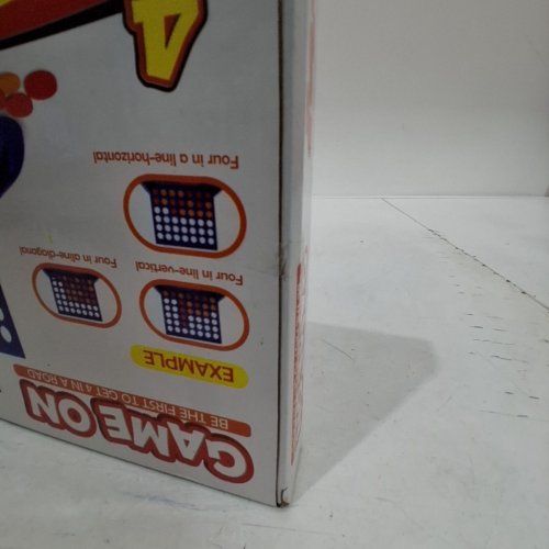 GAME ON FOUR IN A ROW TABLETOP BOARD GAME - BLUE image 3