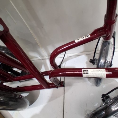 MEDLINE ALUMINUM WHEELCHAIR - 19" SEAT 12" REAR WHEELS - RED (MODEL: MDS808210ARE) image 3