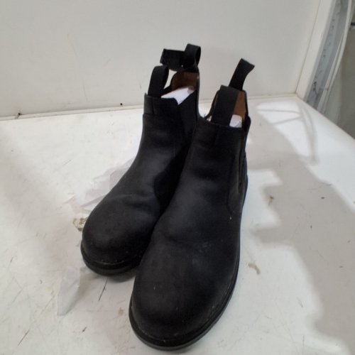 UNISEX WORKLOAD RUBBER OUTSOLE STEEL TOE COMPOSITE METAL-FREE PLATE CHELSEA BOOTS - MEN'S 7 / WOMEN'S 9 - BLACK image 2