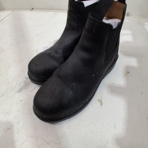 UNISEX WORKLOAD RUBBER OUTSOLE STEEL TOE COMPOSITE METAL-FREE PLATE CHELSEA BOOTS - MEN'S 7 / WOMEN'S 9 - BLACK image 3