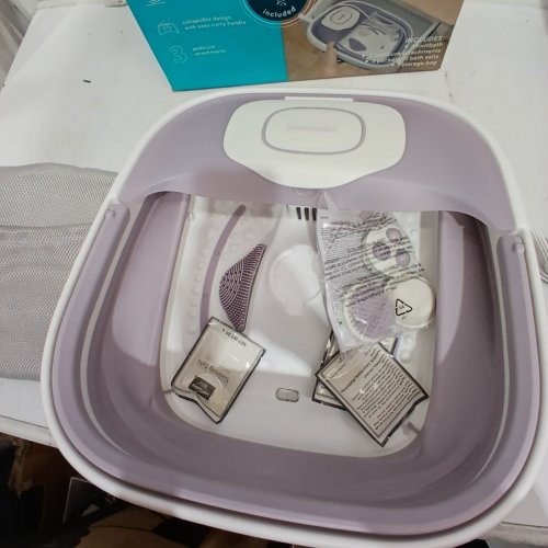 HOMEDICS SMART SPACE ELITE FOOTBATH - PURPLE AND WHITE (MODEL: FB-525H) image 4