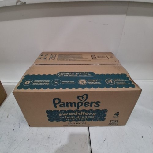150PK PAMPERS SWADDLERS ACTIVE BABY DIAPERS - SIZE 4 - 22LB+ image 2