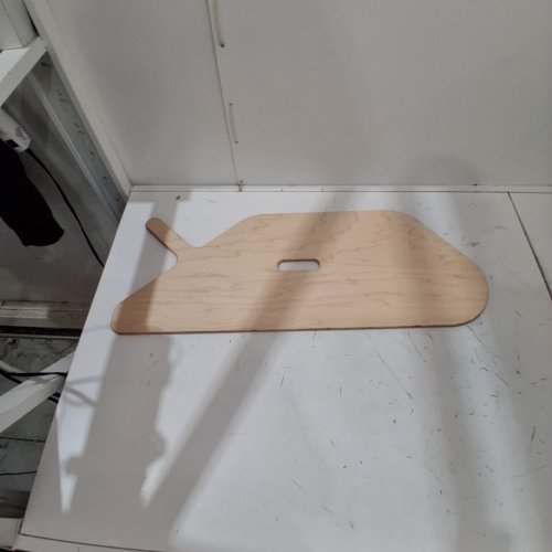 REHABILATION ADVANTAGE WOODEN WHEELCHAIR TRANSFER BOARD - 28" X 11.5" X 3/8" - BEIGE image 2