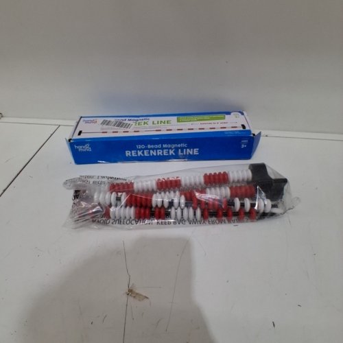 HAND2MIND MAGNETIC DEMONSTRATION REKENREK LINE - 120 BEAD - RED AND WHITE image 3