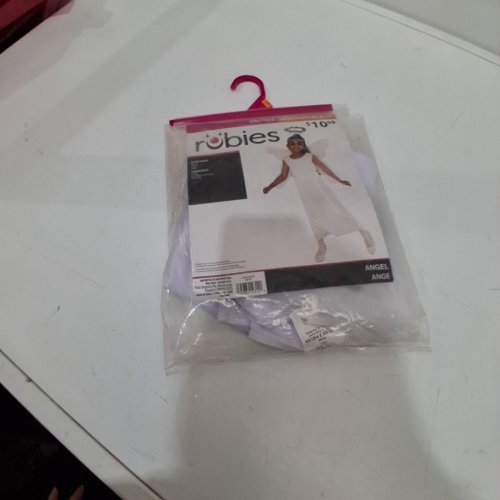3PC GIRLS RUBIES ANGEL COSTUME - MEDIUM 8-10 - WHITE (STYLE: 887749) image 3