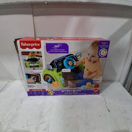 FISHER-PRICE LAUGH AND LEARN SIT AND STEER DRIVER CAR ACTIVITY CENTER - 3M-36M - MULTICOLORED (MODEL: JDY43) image 5