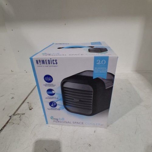 HOMEDICS MYCHILL PERSONAL SPACE COOLER - PORTABLE AND ENERGY EFFICIENT AIR CONDITIONER WITH EFFECTIVE COOLING AND CLEAN TANK TECHNOLOGY - 80W - BLACK image 2