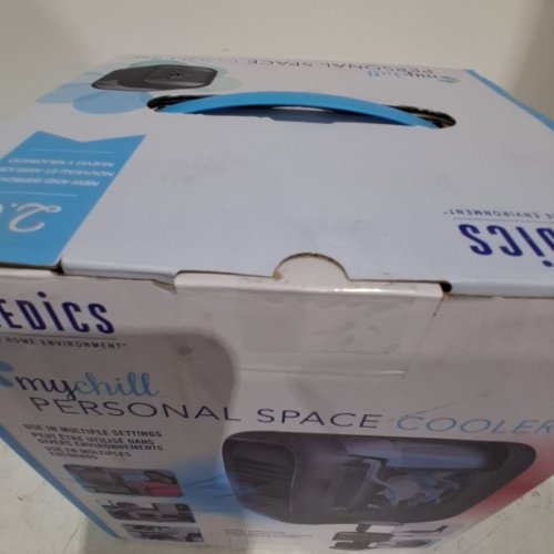 HOMEDICS MYCHILL PERSONAL SPACE COOLER - PORTABLE AND ENERGY EFFICIENT AIR CONDITIONER WITH EFFECTIVE COOLING AND CLEAN TANK TECHNOLOGY - 80W - BLACK image 3