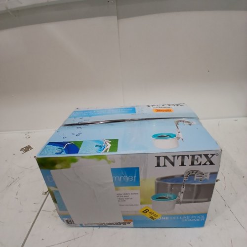 INTEX KRYSTAL CLEAR POOL BASICS ABOVE-GROUND POOL DELUXE WALL-MOUNTED AUTOMATIC SWIMMING POOL SURFACE SKIMMER - BLUE/WHITE (MODEL: 28000E) image 4