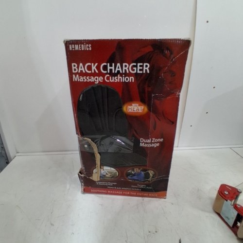 HOMEDICS BACK CHARGER MASSAGE CUSHION WITH HEAT - BLACK (MODEL: VC-101) image 4