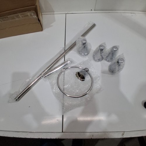 3PC FRANKLIN BRASS BATH ACCESSORY KIT - POLISHED CHROME (MODEL: KIN3PC-PC) image 2