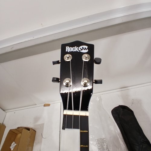 ROCKJAM SOPRANO UKULELE FOR LEARNERS WITH CARRY BAG - 21" - BLACK (MODEL: UK-222-BK) image 4