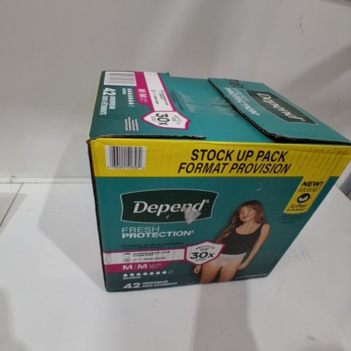42PK DEPEND WOMENS INCONTINENCE UNDERWEAR - MEDIUM/MAXIMUM - BLUSH PINK image 2